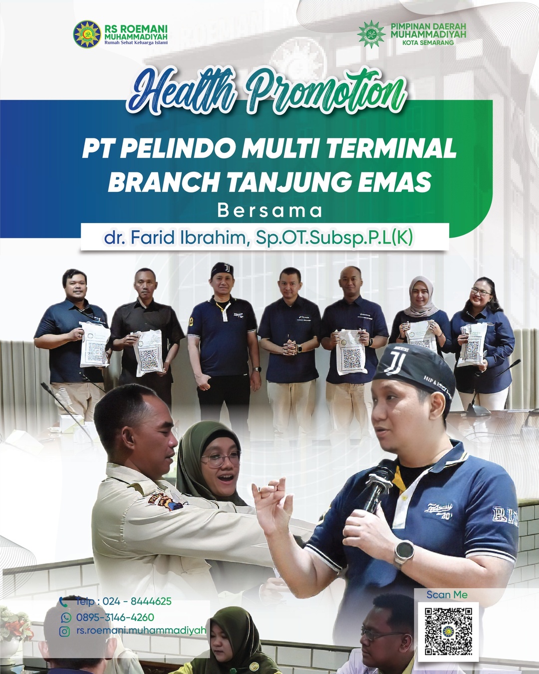 RoemaniNews : Kolaborasi RS Roemani dan Pelindo Tanjung Emas, Dorong Kesadaran Kesehatan Kerja Pekerja Pelabuhan